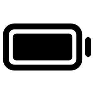 Battery Full Outline Icon from Ionic Outline Set