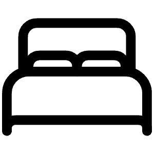 Bed Outline Icon from Ionic Outline Set