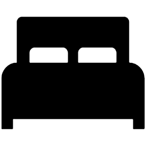 Bed Sharp Icon from Ionic Sharp Set