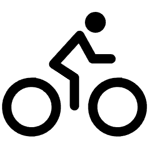 Bicycle Outline Icon from Ionic Outline Set