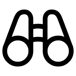 Binoculars Outline Icon from Ionic Outline Set