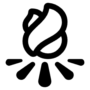 Bonfire Outline Icon from Ionic Outline Set