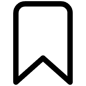 Bookmark Outline Icon from Ionic Outline Set