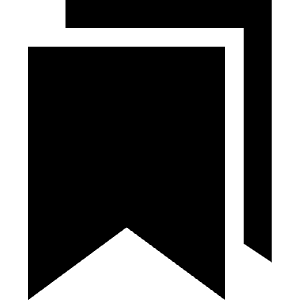 Bookmarks Sharp Icon from Ionic Sharp Set