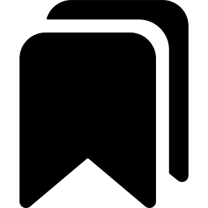 Bookmarks Icon from Ionic Filled Set