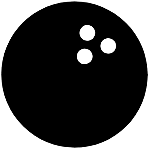 Bowling Ball Icon from Ionic Filled Set