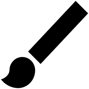 Brush Sharp Icon from Ionic Sharp Set