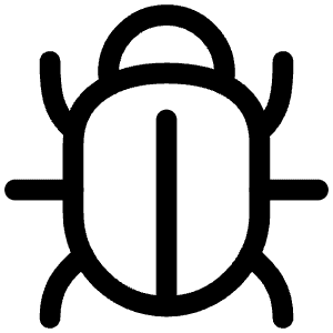 Bug Outline Icon from Ionic Outline Set