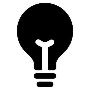 Bulb Icon from Ionic Filled Set