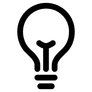 Bulb Outline Icon from Ionic Outline Set