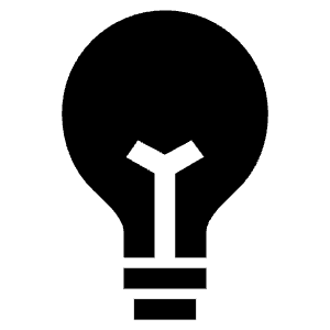 Bulb Sharp Icon from Ionic Sharp Set