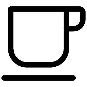 Cafe Outline Icon from Ionic Outline Set