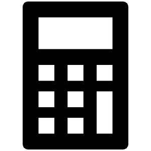 Calculator Sharp Icon from Ionic Sharp Set