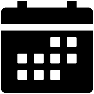 Calendar Sharp Icon from Ionic Sharp Set