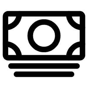 Cash Outline Icon from Ionic Outline Set