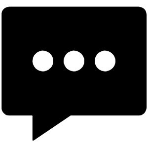 Chatbox Ellipses Sharp Icon from Ionic Sharp Set