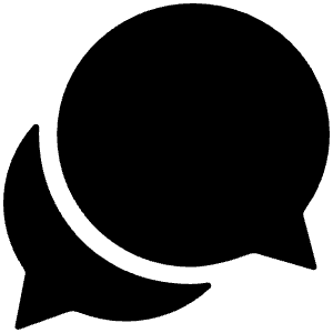 Chatbubbles Sharp Icon from Ionic Sharp Set
