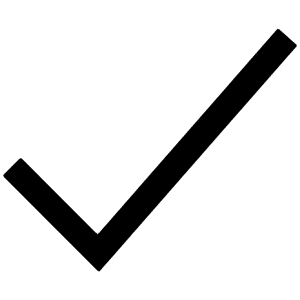 Checkmark Sharp Icon from Ionic Sharp Set