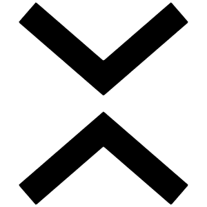 Chevron Collapse Sharp Icon from Ionic Sharp Set