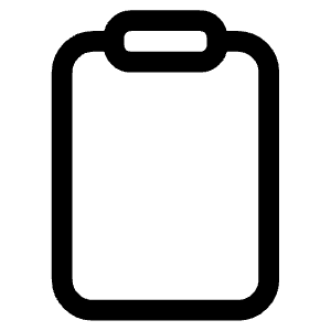 Clipboard Outline Icon from Ionic Outline Set