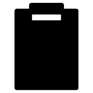 Clipboard Sharp Icon from Ionic Sharp Set