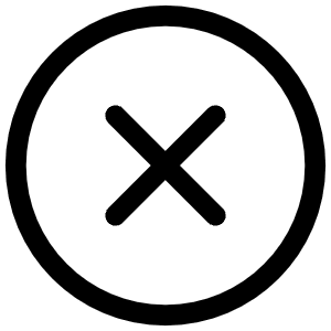 Close Circle Outline Icon from Ionic Outline Set