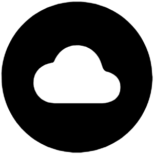 Cloud Circle Icon from Ionic Filled Set