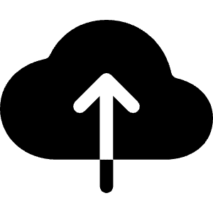 Cloud Upload Icon from Ionic Filled Set