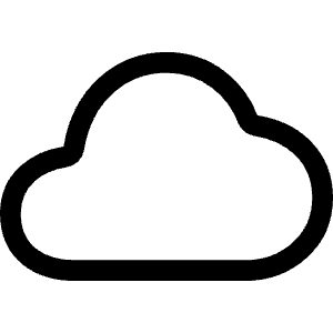 Cloudy Outline Icon from Ionic Outline Set