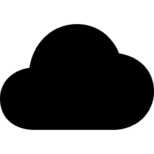 Cloudy Sharp Icon from Ionic Sharp Set