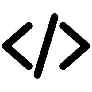Code Slash Icon from Ionic Filled Set