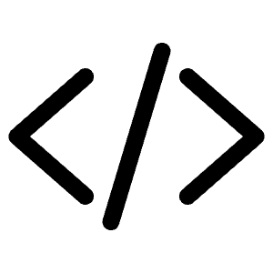 Code Slash Outline Icon from Ionic Outline Set