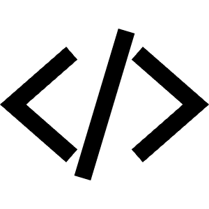 Code Slash Sharp Icon from Ionic Sharp Set