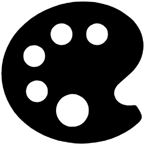 Color Palette Sharp Icon from Ionic Sharp Set