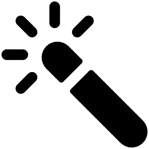 Color Wand Icon from Ionic Filled Set