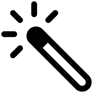 Color Wand Outline Icon from Ionic Outline Set