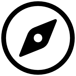 Compass Outline Icon from Ionic Outline Set