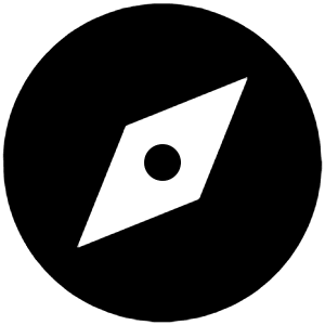 Compass Sharp Icon from Ionic Sharp Set