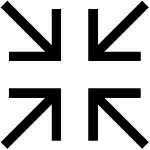 Contract Sharp Icon from Ionic Sharp Set