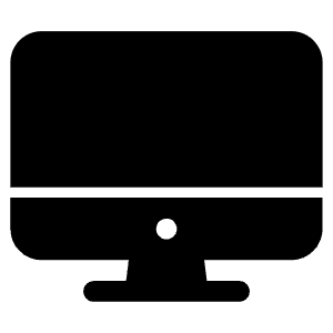 Desktop Icon from Ionic Filled Set