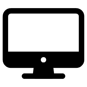 Desktop Outline Icon from Ionic Outline Set