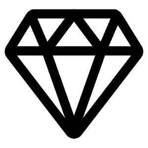 Diamond Outline Icon from Ionic Outline Set