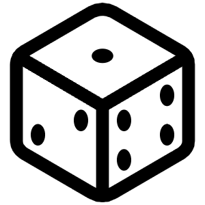 Dice Outline Icon from Ionic Outline Set
