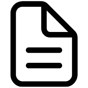 Document Text Outline Icon from Ionic Outline Set
