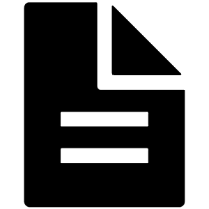 Document Text Sharp Icon from Ionic Sharp Set