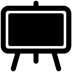 Easel Icon from Ionic Filled Set