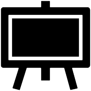 Easel Sharp Icon from Ionic Sharp Set