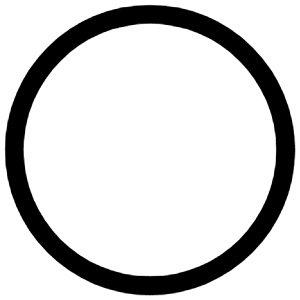 Ellipse Outline Icon from Ionic Outline Set