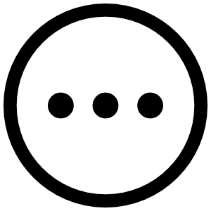 Ellipsis Horizontal Circle Outline Icon from Ionic Outline Set