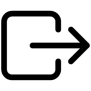 Exit Outline Icon from Ionic Outline Set